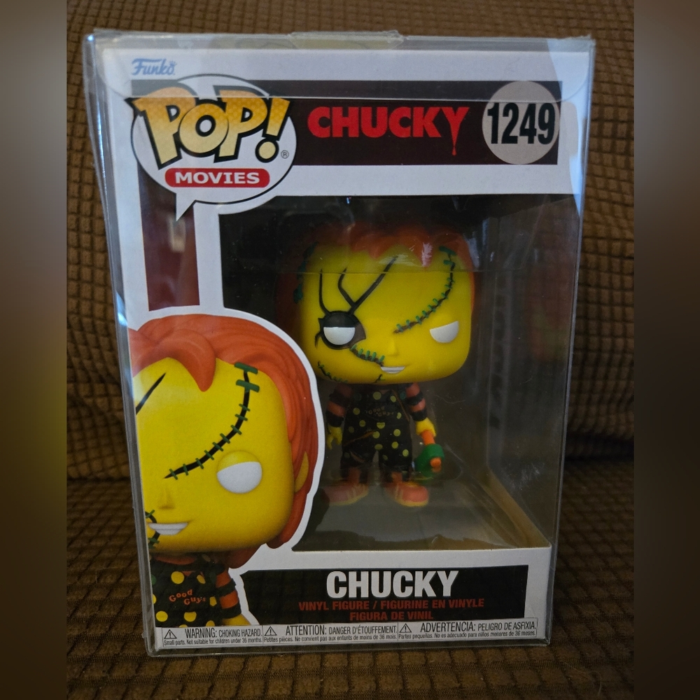 Funko Pop Chucky Figure with Yellow and Orange